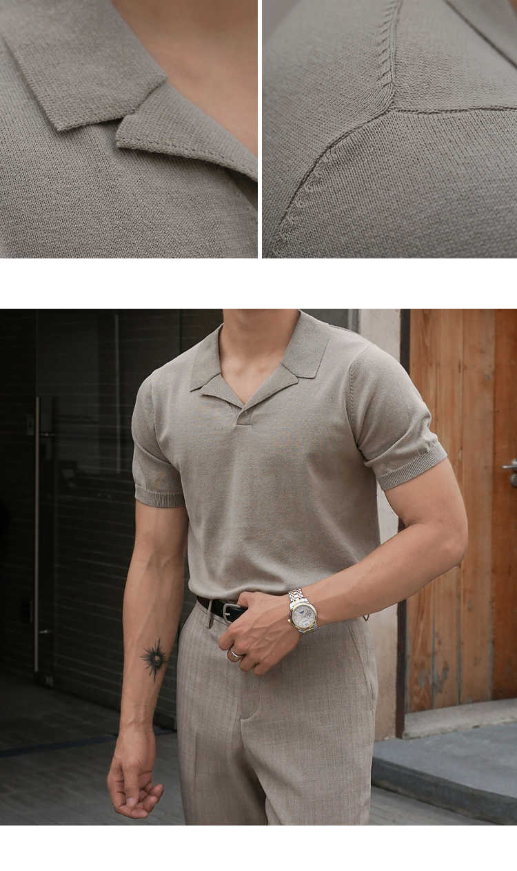 Cuban Collar Style T-Shirt