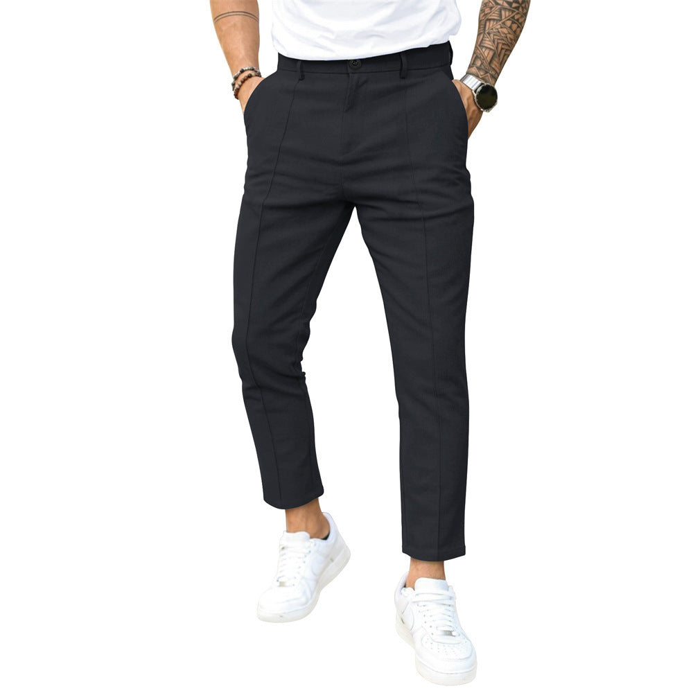 Double Fold Casual Suit Pants