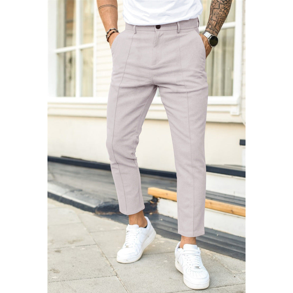 Double Fold Casual Suit Pants