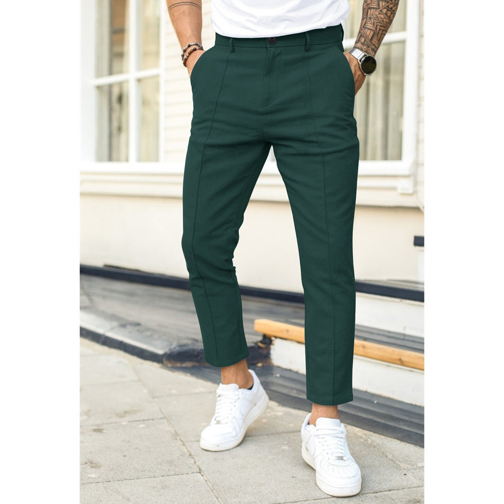 Double Fold Casual Suit Pants