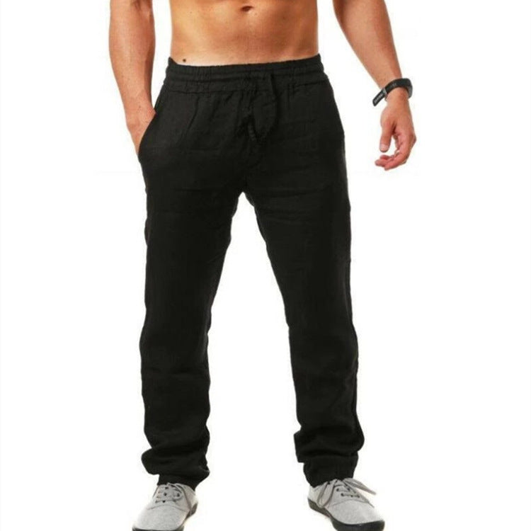 Cotton Linen Sports Style Pants