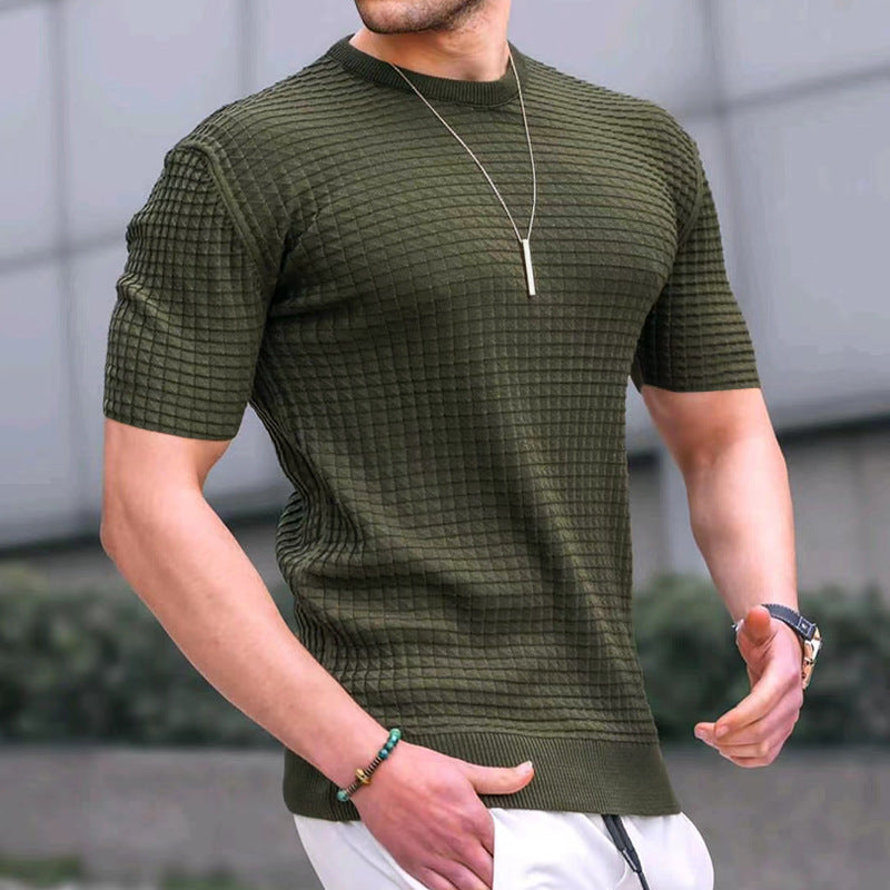 Men's Round Casual Top T-Shirt