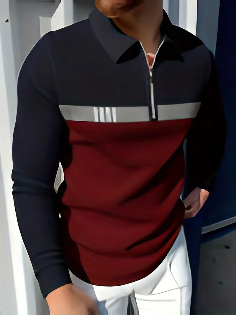 Long Sleeve Thermal Style Polo