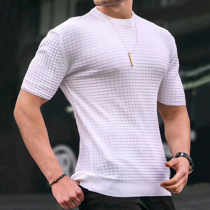 Men's Round Casual Top T-Shirt