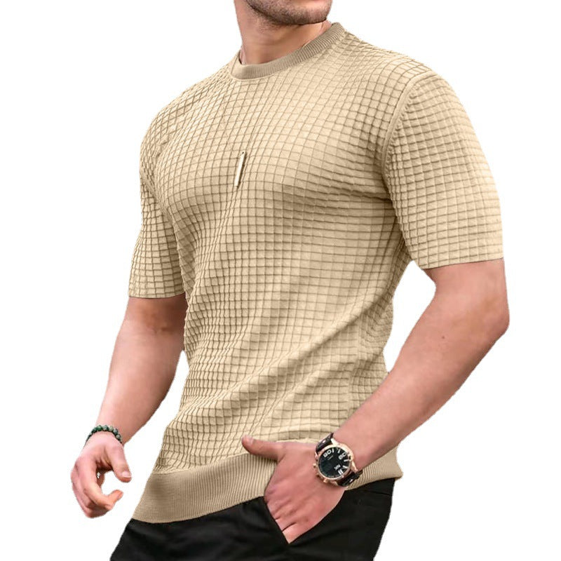 Men's Round Casual Top T-Shirt