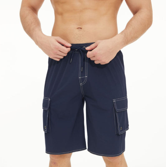 Men's Fashion Solid Color Outdoor Casual Beach Shorts