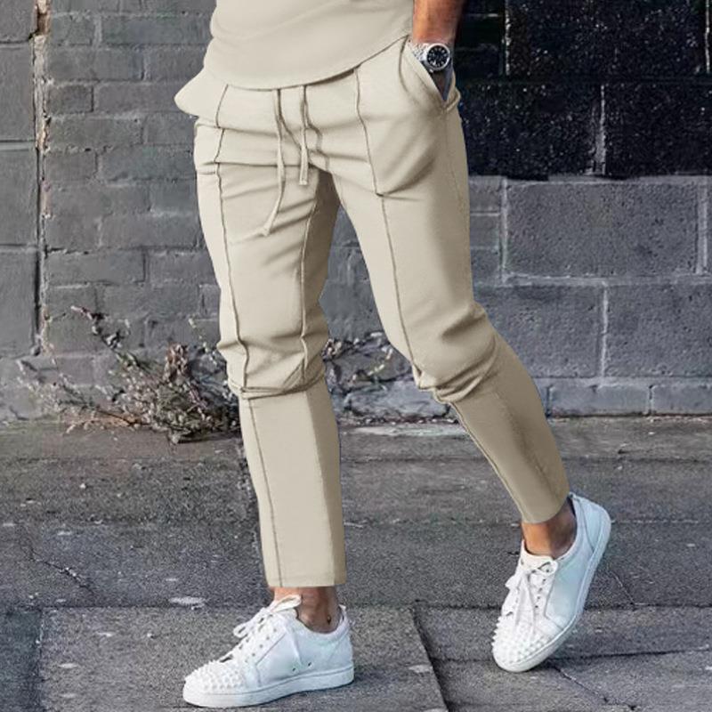 Solid Slim-fit Pants