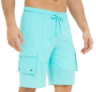 Men's Fashion Solid Color Outdoor Casual Beach Shorts