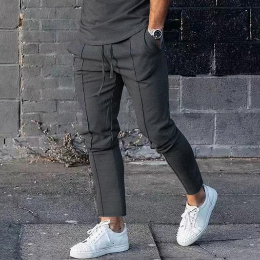 Solid Slim-fit Pants