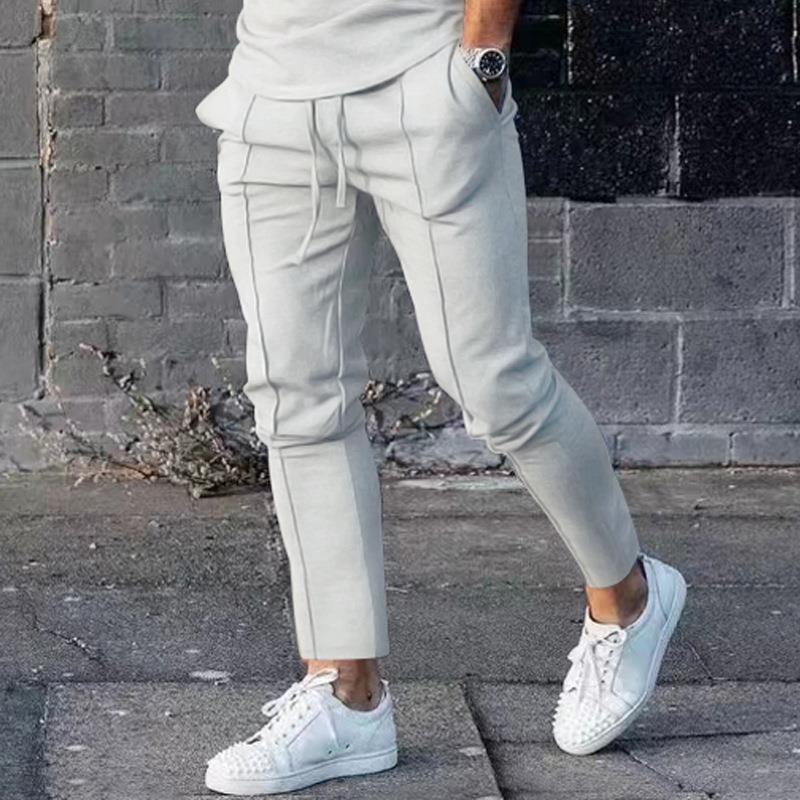 Solid Slim-fit Pants