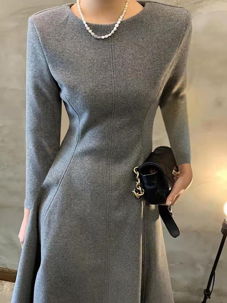 Women's Solid Elegant Dress