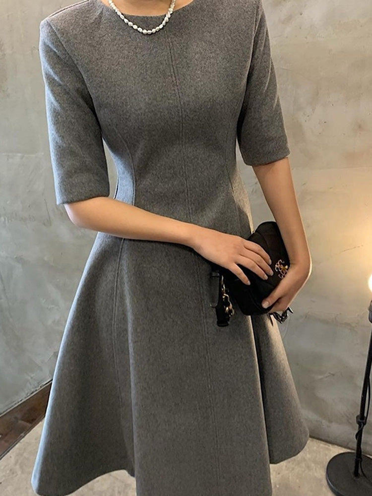 Women's Solid Elegant Dress